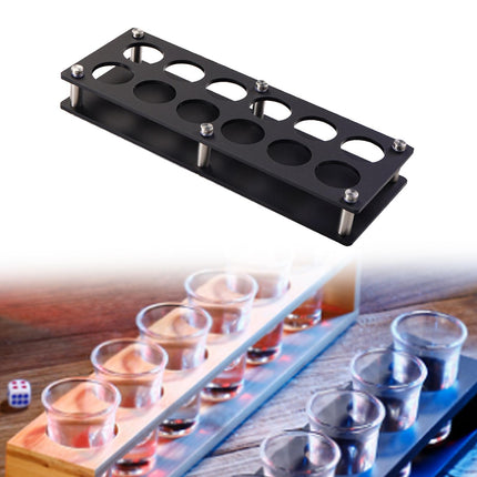 Crofta Shots Glass Stand Acrylic Snack Tray for Party Wedding Buffet Catering Events 32x5.5x12cm