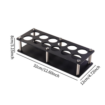 Crofta Shots Glass Stand Acrylic Snack Tray for Party Wedding Buffet Catering Events 32x8x12cm