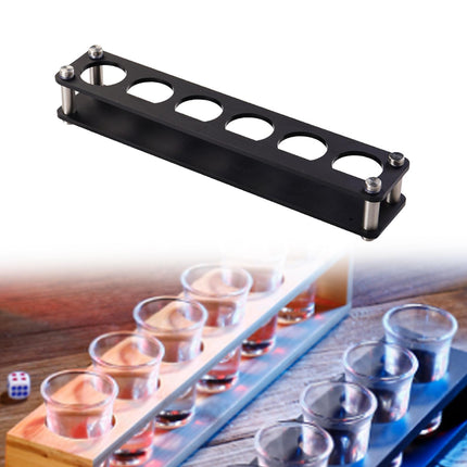 Crofta Shots Glass Stand Acrylic Snack Tray for Party Wedding Buffet Catering Events 30x5.5x6cm