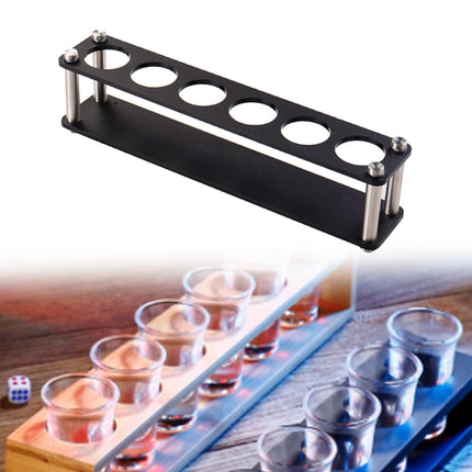 Crofta Shots Glass Stand Acrylic Snack Tray for Party Wedding Buffet Catering Events 30x8x6cm