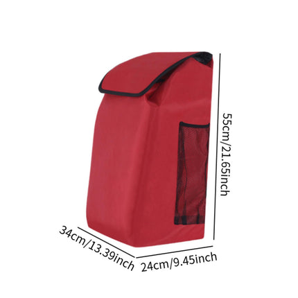 Crofta Shopping Cart Bag Large Capacity Portable Waterproof Trolley Replacement Bag red