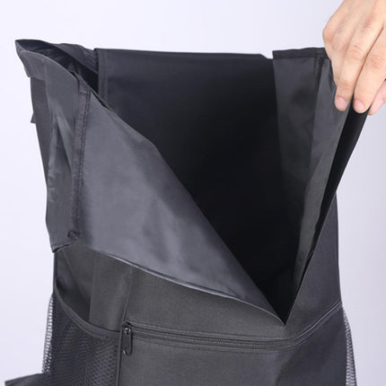 Crofta Shopping Cart Bag Large Capacity Fold up Hand Truck Accessories Oxford Cloth black