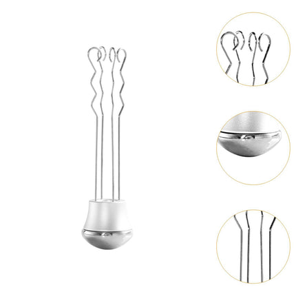 Crofta Coffee Stirrer Hand Tamper Coffee Tamper Leveler for Home Coffee Shop Office Argent