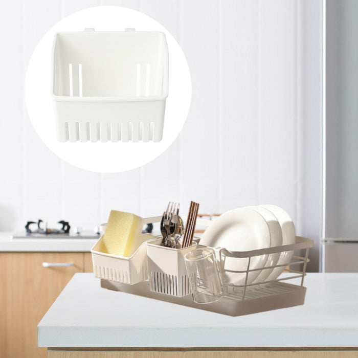 Crofta Crofta  Cutlery Drainer Utensil Drying Rack Basket Holder for Spoons Larger Utensils 11x10x8cm