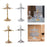 Crofta Crofta  Wine Glasses Drying Rack Tabletop Glass Display Hanger for Wine Cabinet Home Gold