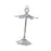 Crofta Wine Glasses Drying Rack Tabletop Glass Display Hanger for Wine Cabinet Home Argent A