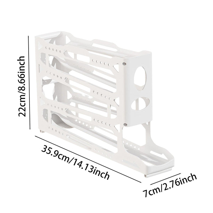 Crofta Eggs Dispenser Space Saving Egg Storage Container for Pantry Counter Kitchen 4 Layer