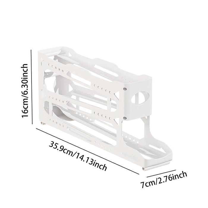 Crofta Eggs Dispenser Space Saving Egg Storage Container for Pantry Counter Kitchen 3 Layer