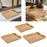 Crofta Bamboo Serving Tray Stylish Coffee Table Serving Tray for Lunch Dinner Table 33x22x5cm