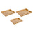 Crofta Bamboo Serving Tray Stylish Coffee Table Serving Tray for Lunch Dinner Table 33x22x5cm