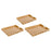 Crofta Bamboo Serving Tray Stylish Coffee Table Serving Tray for Lunch Dinner Table 33x22x5cm