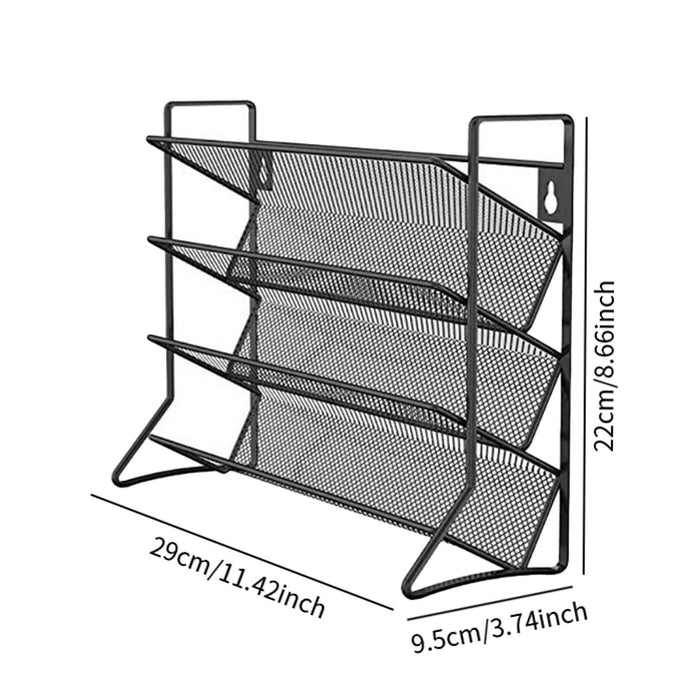 Crofta Spice Rack Organizer 4 Layer Seasoning Organizer for Kitchen Bathroom Pantry black