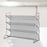 Crofta Spice Rack Organizer 4 Layer Seasoning Organizer for Kitchen Bathroom Pantry silvery