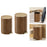 Crofta Wood Grain Trash Can with Lid Stylish Waste Bin for Hotel Toilet Living Room 9L