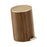 Crofta Wood Grain Trash Can with Lid Stylish Waste Bin for Hotel Toilet Living Room 9L