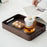 Crofta Wooden Serving Tray Wood Bed Tray Rustic Rectangle for Snacks Coffee Kitchen S