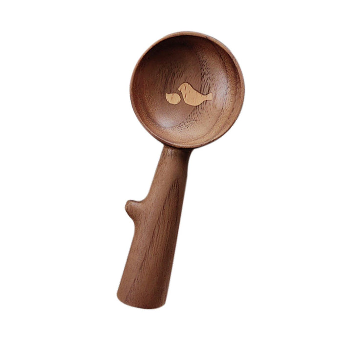 Crofta Wooden Coffee Spoon Wood Handle Tea Sugar Scoop for Cooking Condiments Sugar