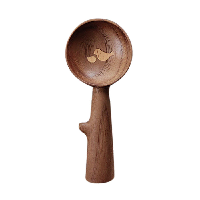 Crofta Wooden Coffee Spoon Wood Handle Tea Sugar Scoop for Cooking Condiments Sugar