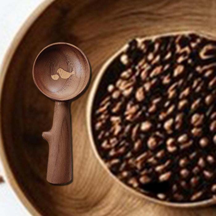 Crofta Wooden Coffee Spoon Wood Handle Tea Sugar Scoop for Cooking Condiments Sugar