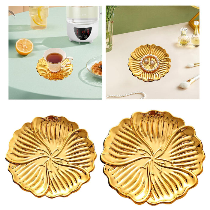 Crofta Fruit Tray Cake Stand Display Platter Serving Tray for Home Living Room Nuts Diameter 10cm