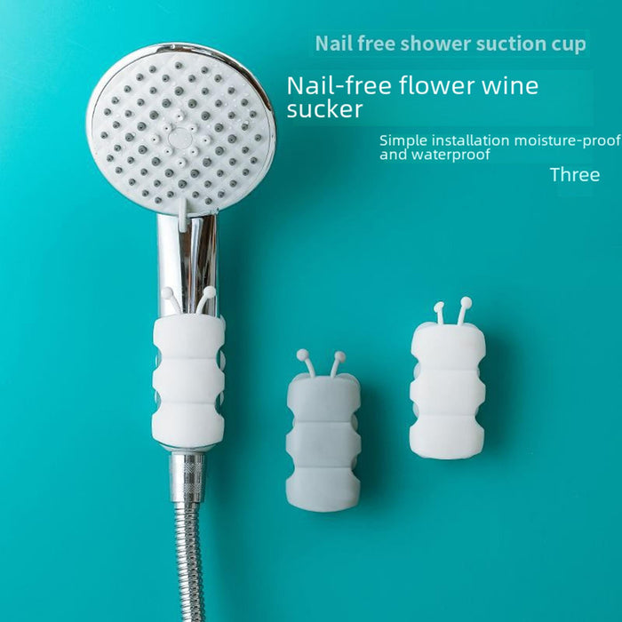 Crofta Suction Cup Shower Head Holder Silicone Handheld Showerhead Holder for Hotel