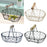 Crofta Wire Egg Basket Retro Rustic Iron Storage Basket for Farmhouse Tabletop Home White