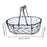 Crofta Wire Egg Basket Retro Rustic Iron Storage Basket for Farmhouse Tabletop Home Black