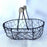 Crofta Wire Egg Basket Retro Rustic Iron Storage Basket for Farmhouse Tabletop Home Black