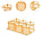 Crofta Dried Fruit Snack Serving Plates 6 Dishes for Dining Room Living Room Wedding amber