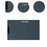 Crofta Warming Mat for Food Portable Electric Warming Tray for Home Dinners Buffets gray blue