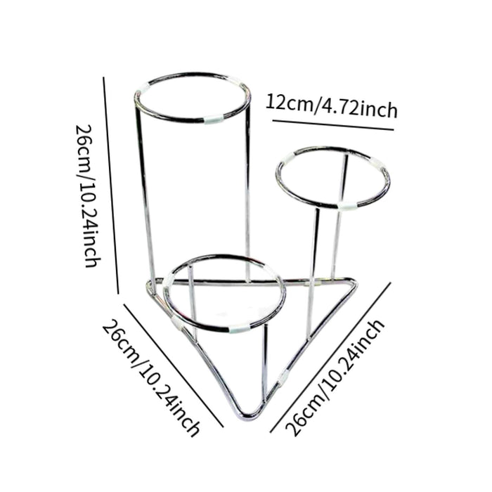 Crofta 3 Tier Serving Stand Buffet Container Holder Frame Platter Stand for Kitchen