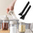 Crofta 2 Pieces Folds Flat Measuring Spoons Multifunctional for Kitchen Baking Cook Black