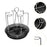 Crofta Cup Drying Holder with Drain Tray Bottle Drying Rack for Home Kitchen Office B Argent