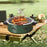 Crofta Barbecue Stoves Multipurpose Outdoor Grill Stoves for Outdoor Cooking Garden Green