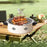 Crofta Barbecue Stoves Multipurpose Outdoor Grill Stoves for Outdoor Cooking Garden Beige