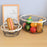 Crofta Iron Wire Woven Basket Fruit Holder for Dining Table Cabinet Kitchen Counter 19cmx8cm