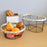 Crofta Iron Wire Woven Basket Fruit Holder for Dining Table Cabinet Kitchen Counter 19cmx8cm