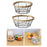 Crofta Iron Wire Woven Basket Fruit Holder for Dining Table Cabinet Kitchen Counter 19cmx8cm