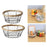 Crofta Iron Wire Woven Basket Fruit Holder for Dining Table Cabinet Kitchen Counter 19cmx8cm