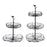 Crofta Layered Vegetable Fruit Wire Basket Stand Detachable Tray for Counter Sturdy 2 Tiers