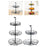 Crofta Layered Vegetable Fruit Wire Basket Stand Detachable Tray for Counter Sturdy 2 Tiers