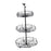 Crofta Layered Vegetable Fruit Wire Basket Stand Detachable Tray for Counter Sturdy 3 Tiers