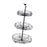 Crofta Layered Vegetable Fruit Wire Basket Stand Detachable Tray for Counter Sturdy 3 Tiers