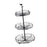 Crofta Layered Vegetable Fruit Wire Basket Stand Detachable Tray for Counter Sturdy 3 Tiers