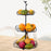 Crofta Layered Vegetable Fruit Wire Basket Stand Detachable Tray for Counter Sturdy 3 Tiers