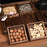 Crofta Wood Serving Tray Snacks Plate Snack Tray for Tea Coffee Table Decor Wedding Square S