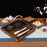 Crofta Wood Serving Tray Snacks Plate Snack Tray for Tea Coffee Table Decor Wedding Square S