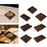 Crofta Wood Serving Tray Snacks Plate Snack Tray for Tea Coffee Table Decor Wedding Square S