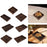 Crofta Wood Serving Tray Snacks Plate Snack Tray for Tea Coffee Table Decor Wedding Square S