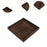 Crofta Wood Serving Tray Snacks Plate Snack Tray for Tea Coffee Table Decor Wedding Square  L